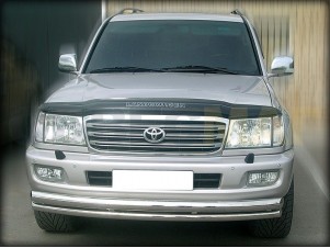 Защита передняя двойная 76-60 мм для Toyota Land Cruiser 100 № LC 5