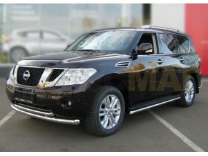 Защита передняя двойная 60-53 мм для Nissan Pathfinder № NP10 2
