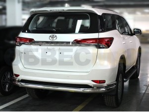 Защита задняя с уголками 76-43 мм для Toyota Fortuner № TF17_3.3