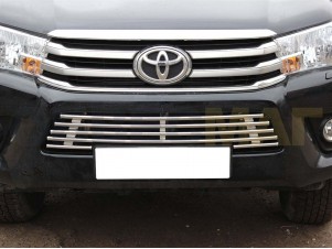 Накладка решетки бампера 16 мм для Toyota Hilux № TH15_4