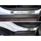 Накладки на пороги с надписью Creta шлифованный лист ТСС для Hyundai Creta 2016-2021