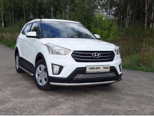 Защита переднего бампера 60 мм для Hyundai Creta № HYUNCRE16-27