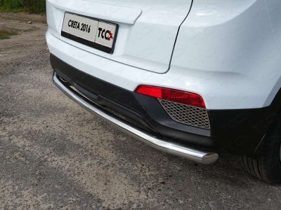 Защита заднего бампера 60 мм ТСС для Hyundai Creta 2016-2021