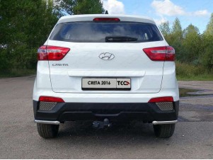 Защита задняя уголки 42 мм для Hyundai Creta № HYUNCRE16-34