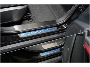 Накладки на пластиковые пороги (лист шлифованный) 4шт для Changan CS55 2WD 1.5T 2017 – н.в. CHANCS5522-02