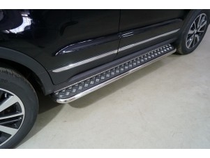 Пороги с площадкой 42,4 мм для Changan CS55 2WD 1.5T 2017 – н.в. CHANCS5522-15