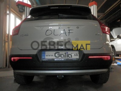 Фаркоп оцинкованный для для Volvo XC40 2017-н.в., Volvo C40 2021-н.в. Тип шара: AV (вертикальное быстросъемное крепление шара на ключе)