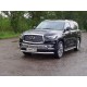 Накладка решетки радиатора 12 мм для авто без круиза ТСС для Infiniti QX80 2018-2021