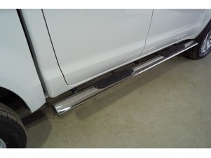 Пороги овальные с накладкой 120х60 мм для Sollers ST8 2025-н.в. №SOLST825-01