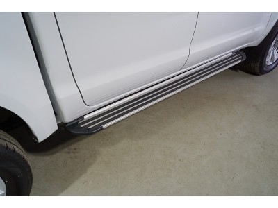 Пороги алюминиевые "Slim Line Silver" 1920 мм для Sollers ST8 2025-н.в.