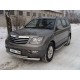 Защита передняя двойная 76-50 мм ТСС для Kia Mohave 2008-2016