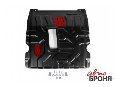 Защита картера + КПП (сталь) + комплект крепежа для Chevrolet Cobalt 2020-н.в. (V - 1.5), Chevrolet Cobalt 2011-2016 (V - 1.5), Ravon R4 2016-2020 (V - 1.5)