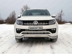 Защита передняя кенгурин 76 мм для Volkswagen Amarok № VWAMAR17-35