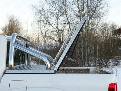Защита кузова на крышку 76 мм ТСС для Volkswagen Amarok 2016-2021