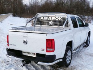 Защита кузова и заднего стекла на крышку 75х42 мм для Volkswagen Amarok № VWAMAR17-18