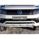 Накладка решётки радиатора 12 мм ТСС для Volkswagen Amarok 2016-2021