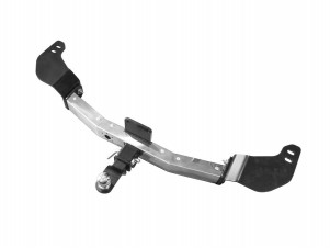 Фаркоп с нержавеющей накладкой для Toyota Land Cruiser 200 2007-2021, Lexus LX 2016-2022 съемное крепление шара под американский квадрат №TLC-07-991124.00