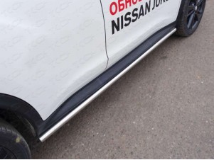 Пороги труба 42 мм для Nissan Juke № NISJUK2WD14-08