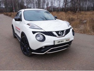 Защита передняя Кенгурятник с вставкой 42 мм для Nissan Juke № NISJUK2WD14-02