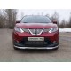 Защита переднего бампера с ДХО 60 мм ТСС для Nissan Qashqai (СПБ) 2015-2019
