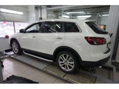 Пороги алюминиевые Alyans для Mazda CX-9 2012-2016