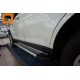 Пороги алюминивые Brilliant Silver Турция для Toyota Highlander 2010-2014