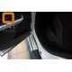 Пороги алюминивые Brilliant Silver Турция для Toyota Highlander 2010-2014