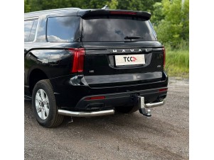 Защита задняя (уголки) 76,1 мм для Haval H5 Diesel 4WD 2024-н.в. №HAVH524-08