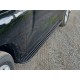 Пороги алюминиевые "Slim Line Black" 2120 мм для Haval H5 Diesel 4WD 2024-н.в.