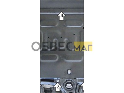 Защита картера двигателя и КПП (1,5 мм, сталь) для FAW Bestune T55 2023-н.в.
