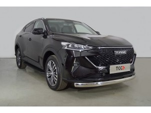 Защита передняя нижняя (овальная) 75х42 мм для Haval F7 2022 – н.в. HAVF722-09