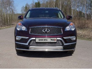 Защита переднего бампера 42 мм для Infiniti QX50 № INFQX5016-06