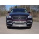 Защита переднего бампера 42 мм ТСС для Infiniti QX50 2016-2017