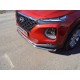 Защита переднего бампера 60 мм для Hyundai Santa Fe 2018-2020