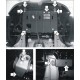 Усиленная защита картера двигателя, КПП (2 мм, сталь) для Daewoo Matiz 2000-2016