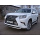 Защита передняя овальная 75-42 мм ТСС для Lexus GX460 2014-2019