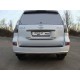 Защита заднего бампера овальная овальная 75-42 мм ТСС для Lexus GX460 2014-2019