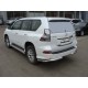 Защита задняя двойные уголки 76-42 мм ТСС для Lexus GX460 2014-2019