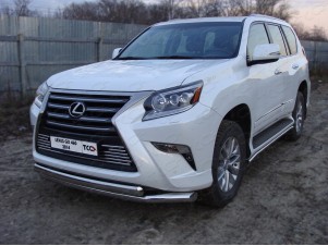 Защита передняя двойная 76-75 мм для Lexus GX460 № LEXGX46014-03