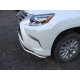 Защита переднего бампера 60 мм ТСС для Lexus GX460 2014-2019