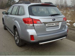 Защита заднего бампера центральная 50 мм для Subaru Outback № SUBOUT14-07