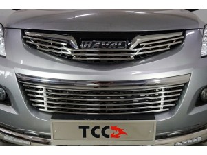 Накладка решетки радиатора верхняя 12 мм для Haval H5 № HAVH520-15