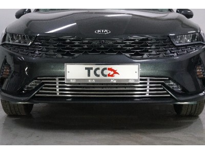 Накладка решетки радиатора 12 мм ТСС для Kia K5 2020-2021