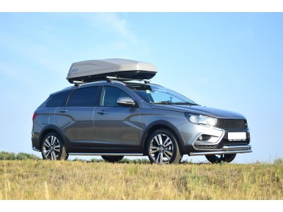 Защита порогов прямая d=51 мм (НПС) для Lada Vesta SW Cross 2017-2022