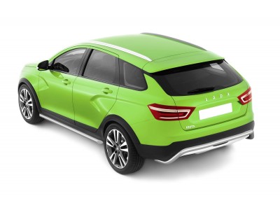 Защита порогов прямая d=51 мм (НПС) для Lada Vesta SW Cross 2017-2022