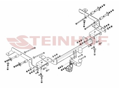 Фаркоп Nissan NV200 M20 2009-н.в. условно-съемное крепление шара