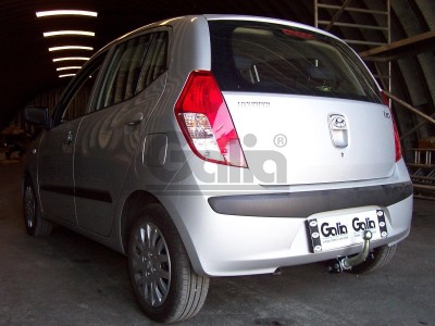 Фаркоп оцинкованный для Hyundai i10 2008-2013 быстросъемное крепление шара