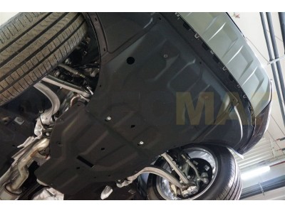 Защита картера и КПП АБС-Дизайн 2 части композит 8 мм для Audi Q7 2015-2021