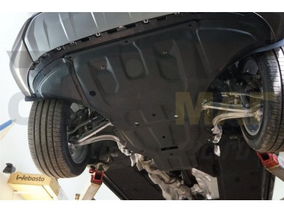 Защита картера и КПП АБС-Дизайн 2 части композит 8 мм для Audi Q7 2015-2021