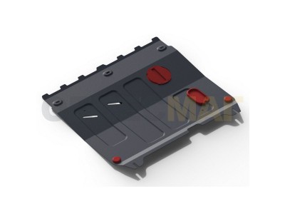 Защита картера и КПП Автоброня для 1,0 и 1,2i сталь 2 мм для Chevrolet Spark/Ravon R2 2010-2021